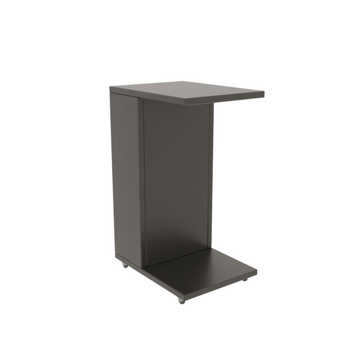 Hanah Home Mesa Auxiliar Escandinava Anthracite con Ruedas 30x40x63 cm Tablero Melamina 18 mm